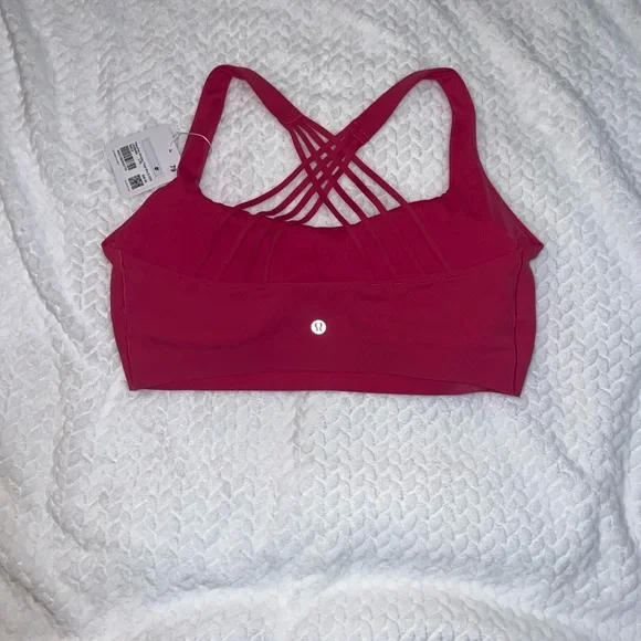 Lululemon FlexyFlex Strappy Yoga Bra | Size L/XL D-DDD | Raspberry Coulis | NWT - Picture 5 of 10